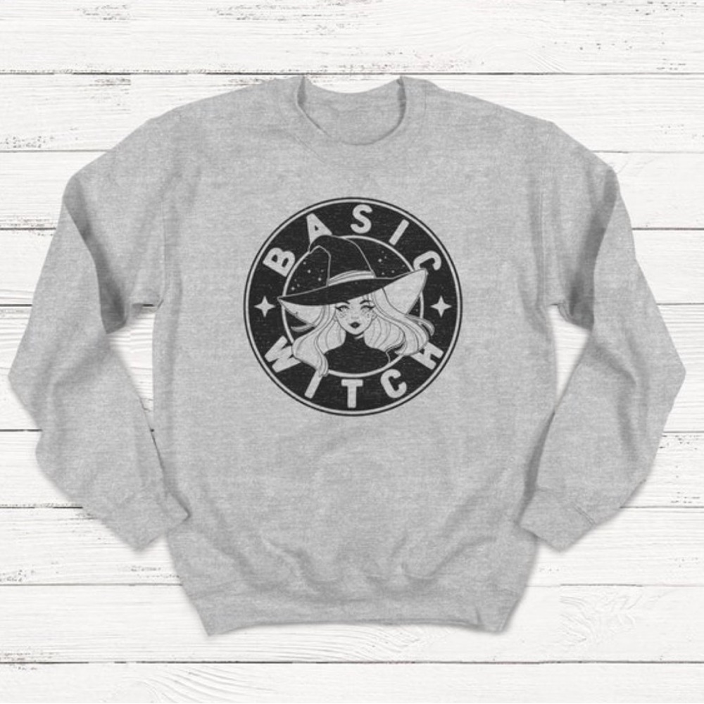 Basic Witch Sweatshirt - Women's Halloween Sweat